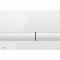 Кнопка смыва AlcaPlast BASIC M1710 белая