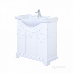 Тумба с раковиной Aquaton Элен 85 белый 1A218701EN010