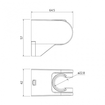 Держатель для лейки Milardo 360CP00M53