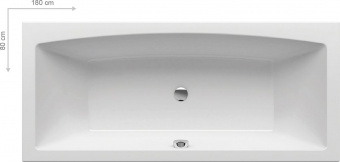 Ванна Ravak Formy 02 Slim 180x80